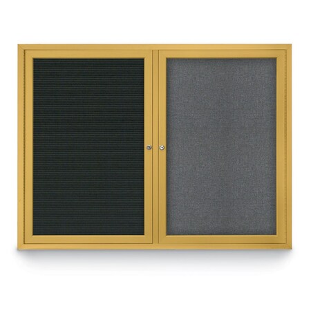 United Visual Products Corkboard, Burgundy/Bronze, 18" x 24" UV401-BRONZE-DBURGU